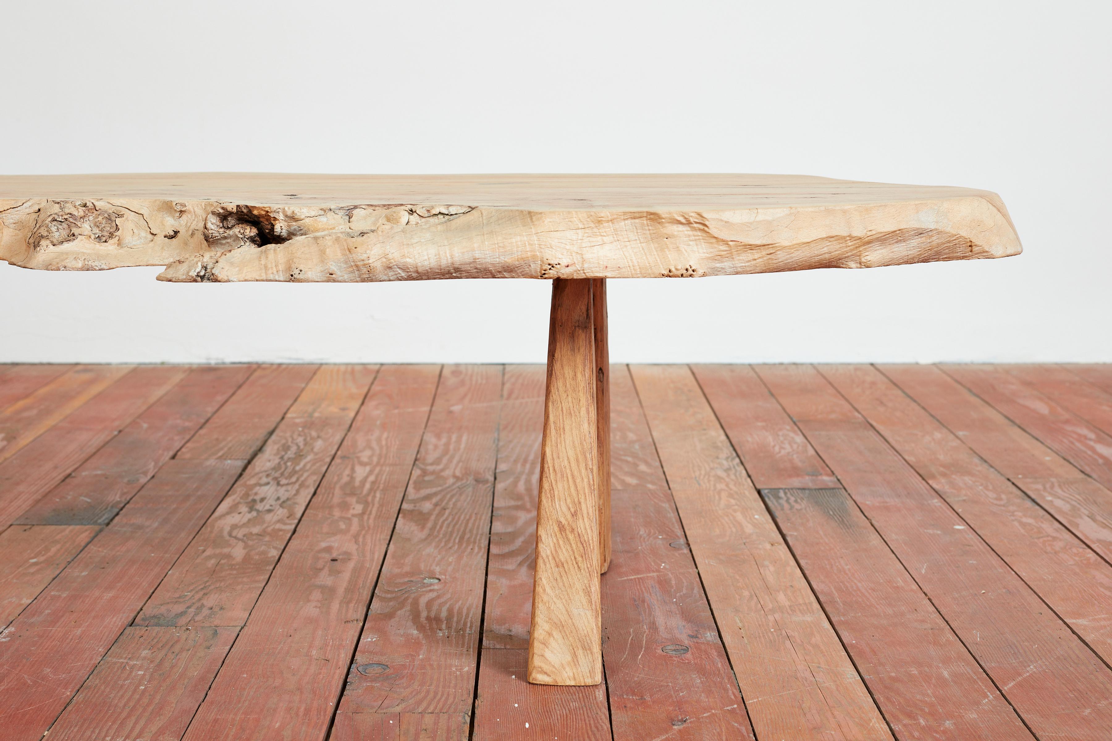 Free Form Olive Wood Coffee Table / Bench For Sale 2