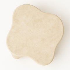 Free Form Organic Designer Coffee Table In Aged Plaster Finish