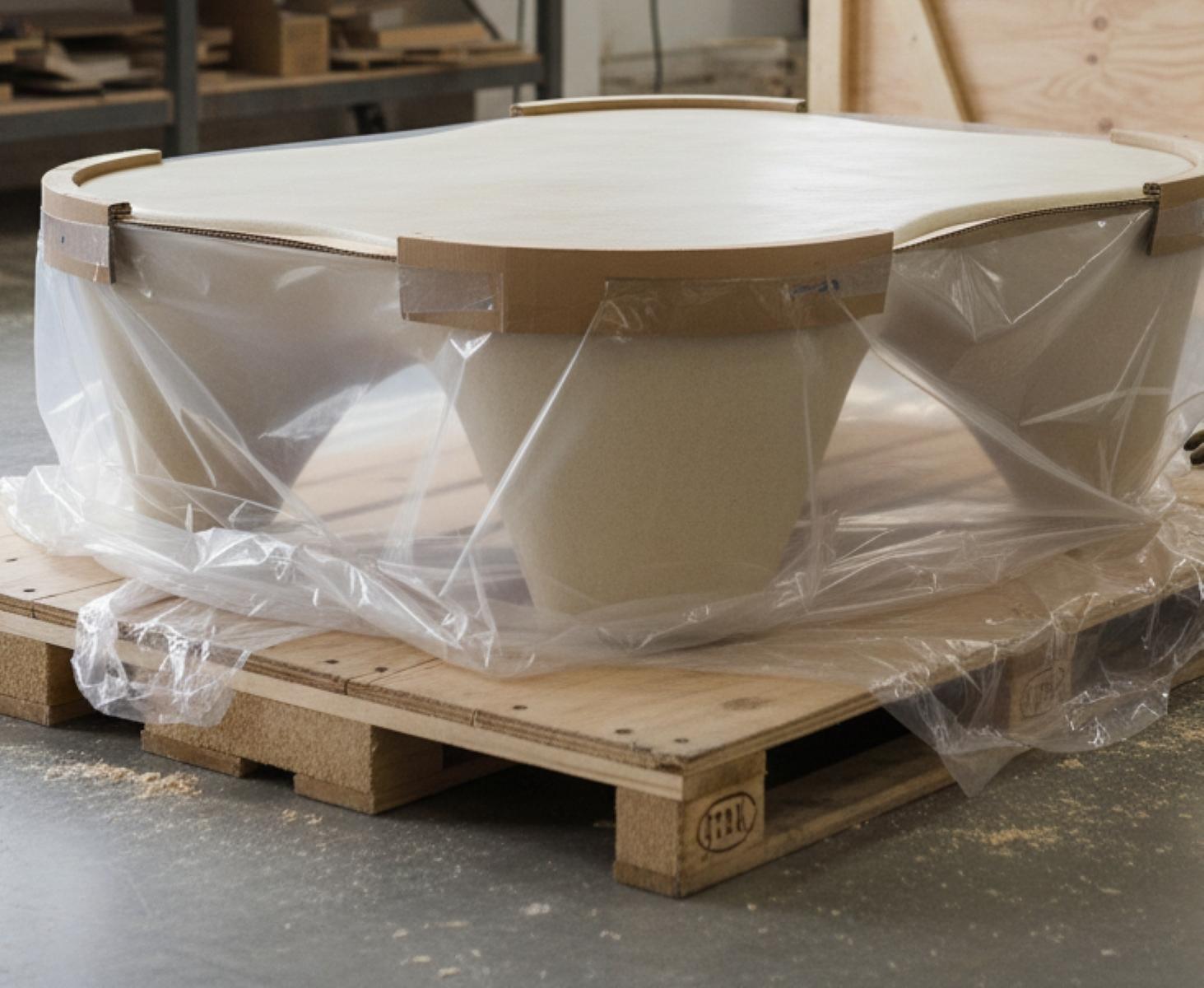 XXIe siècle et contemporain Table basse design Free Form Organic en finition plâtre vieilli en vente