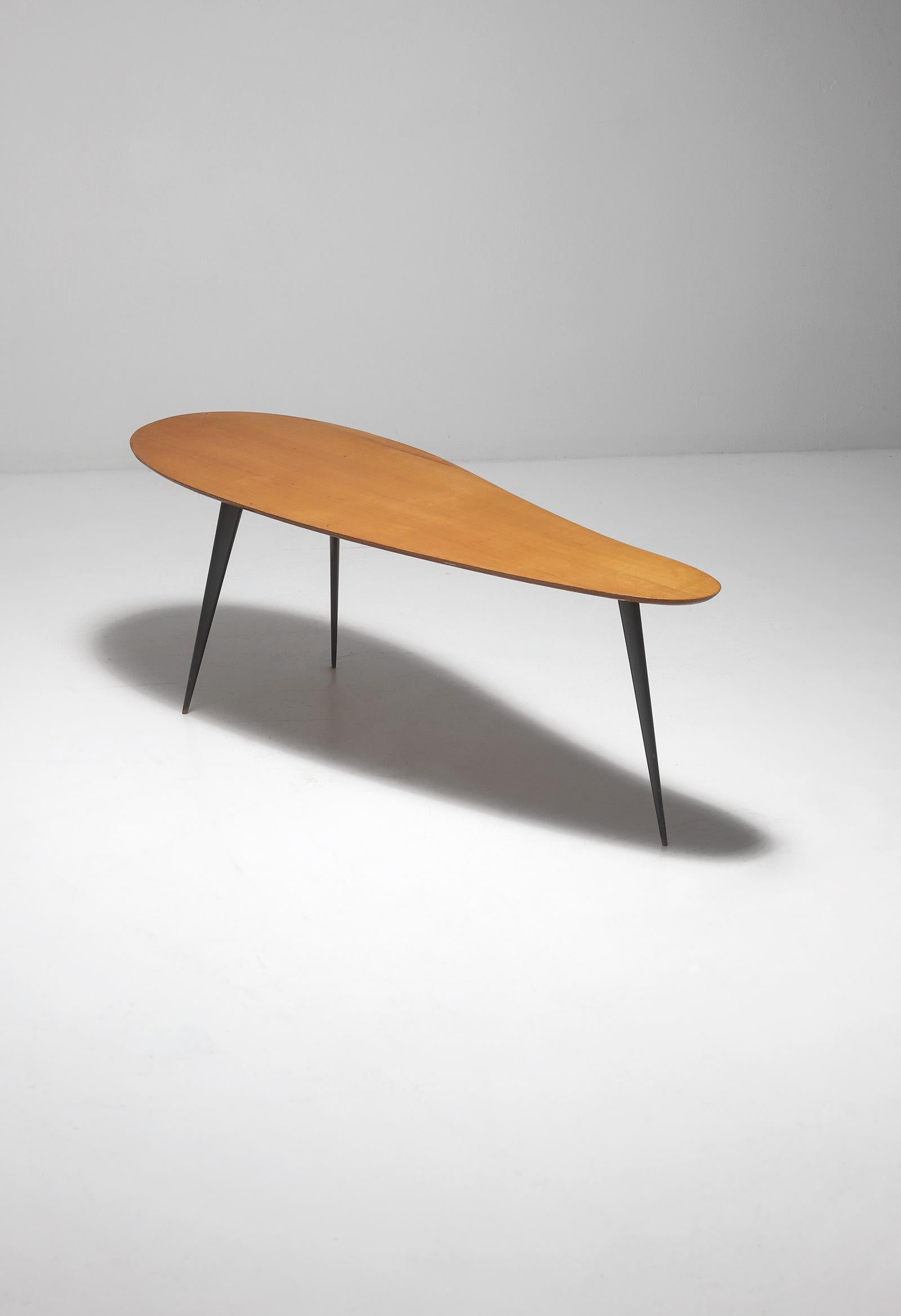 Mid-20th Century Free Form Shaped Coffee Table, 1950s