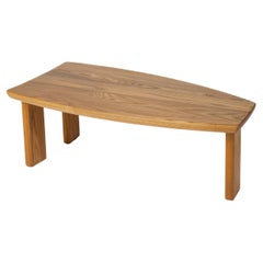 Free Form Solid Elm Coffee Table