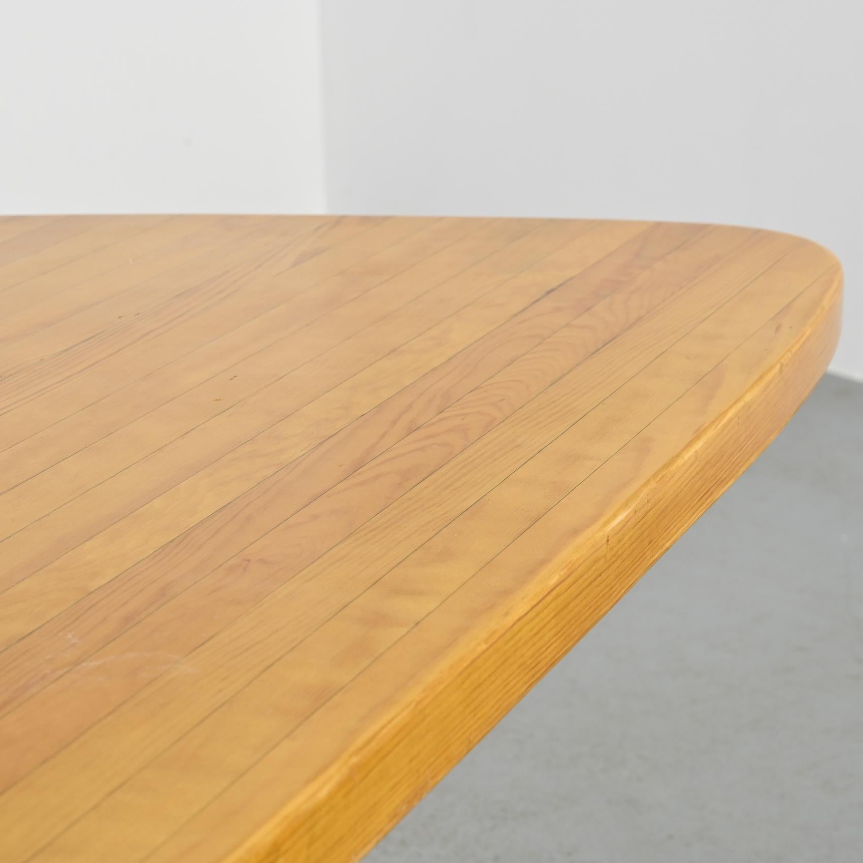 Free form table by Charlotte Perriand, Les Arcs circa 1986 3