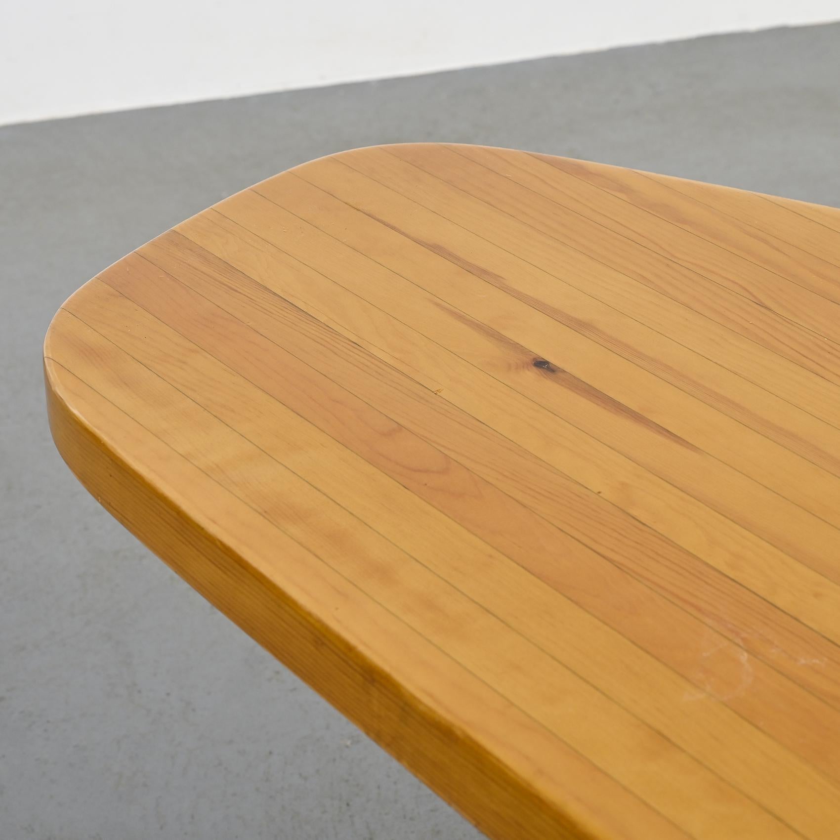 Free form table by Charlotte Perriand, Les Arcs circa 1986 5