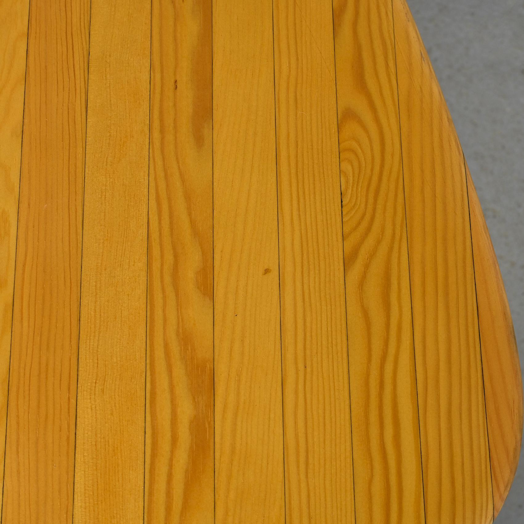 Free form table by Charlotte Perriand, Les Arcs circa 1986 7