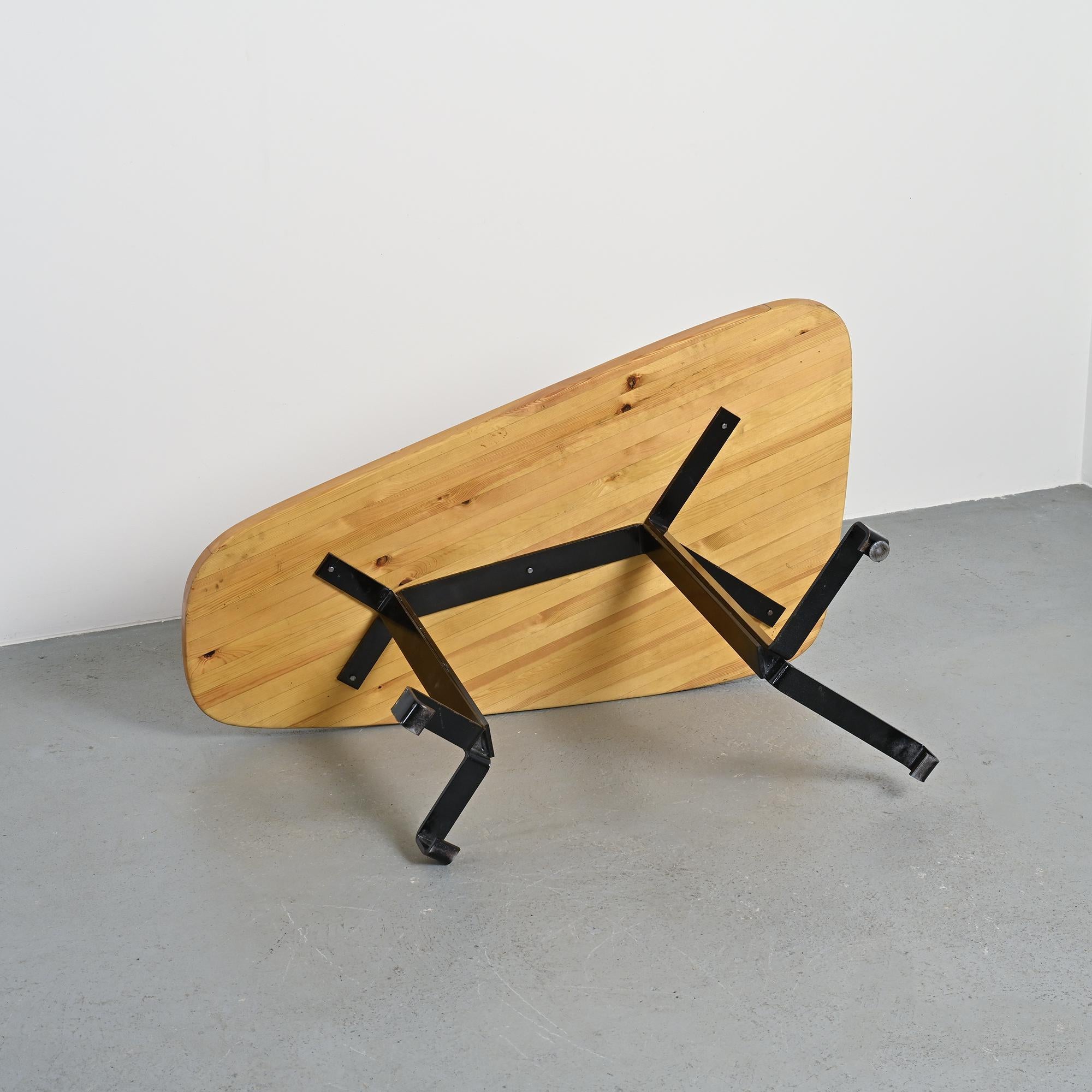 Free form table by Charlotte Perriand, Les Arcs circa 1986 For Sale 9