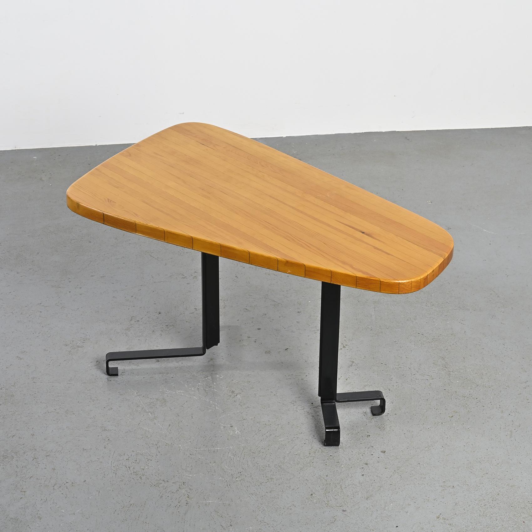 French Free form table by Charlotte Perriand, Les Arcs circa 1986