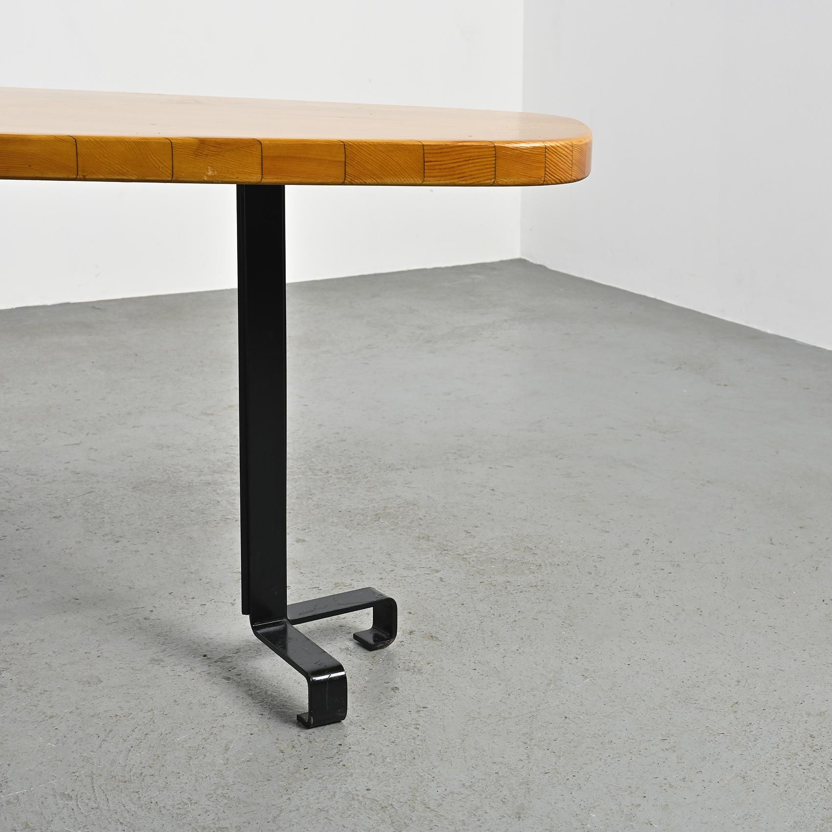 Metal Free form table by Charlotte Perriand, Les Arcs circa 1986