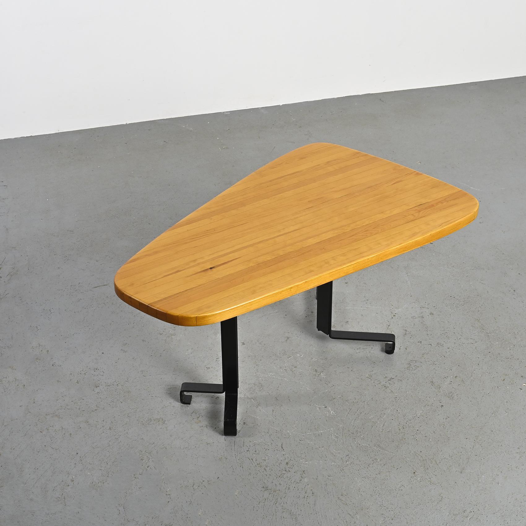 Free form table by Charlotte Perriand, Les Arcs circa 1986 2