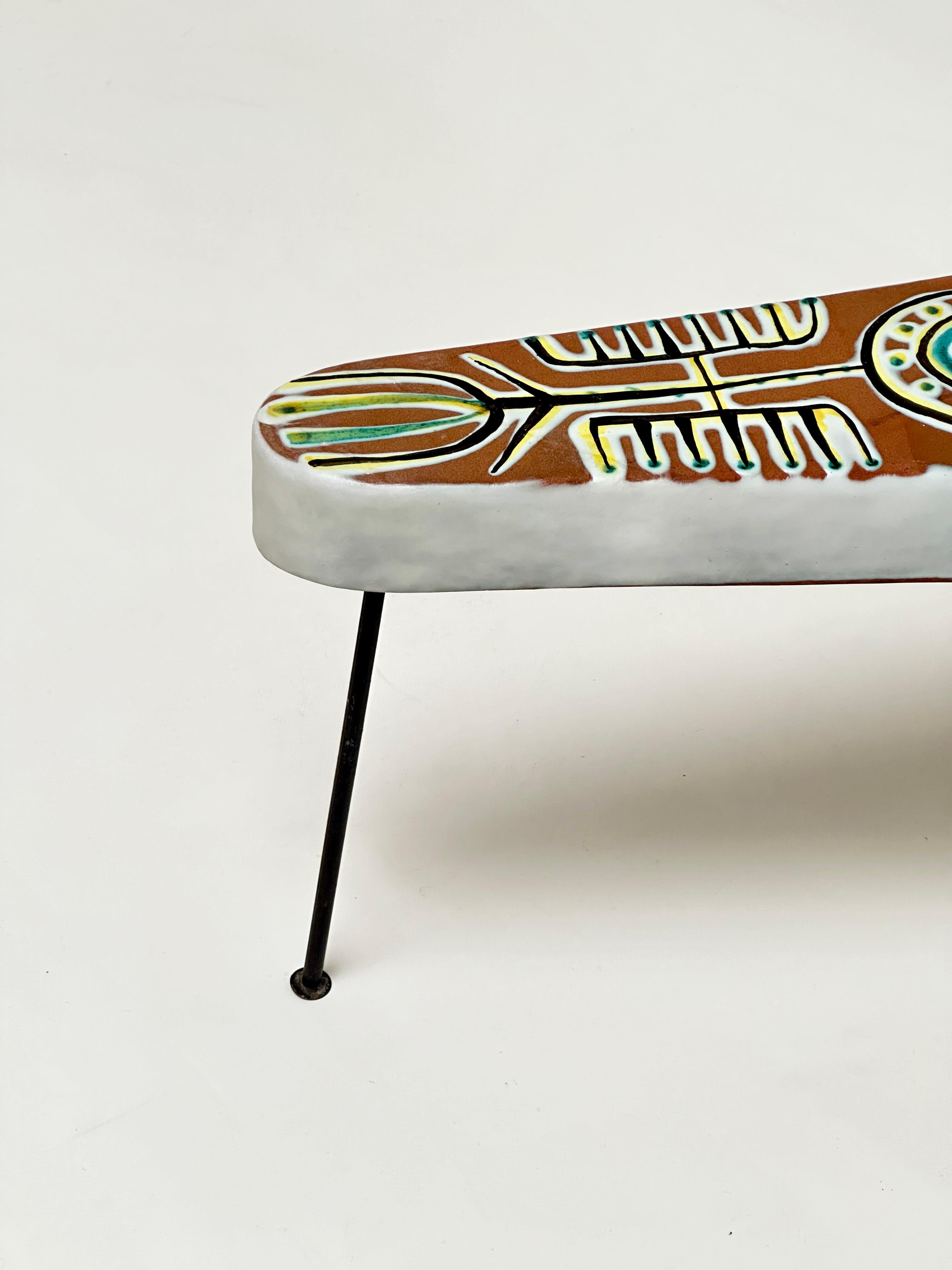 Mid-20th Century Free-Form Table, Roger Capron, Vallauris 1954 For Sale