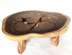 Table basse en bois de forme libre