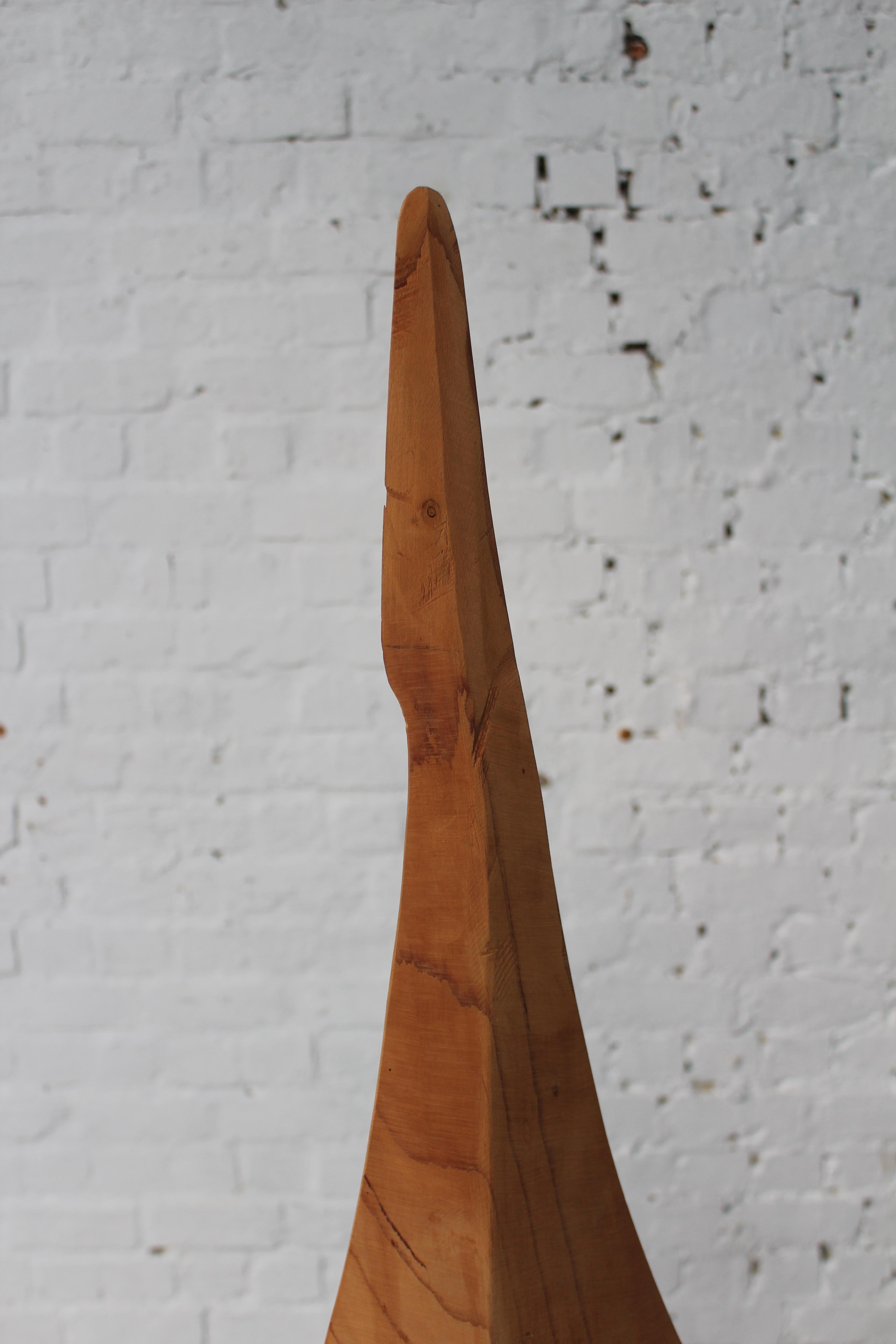 Scultura in legno a forma libera di Roland LAVIANNE (1948-2022). Circa 1990.