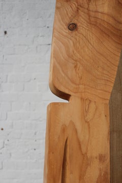 Sculpture en bois de forme libre de Roland LAVIANNE