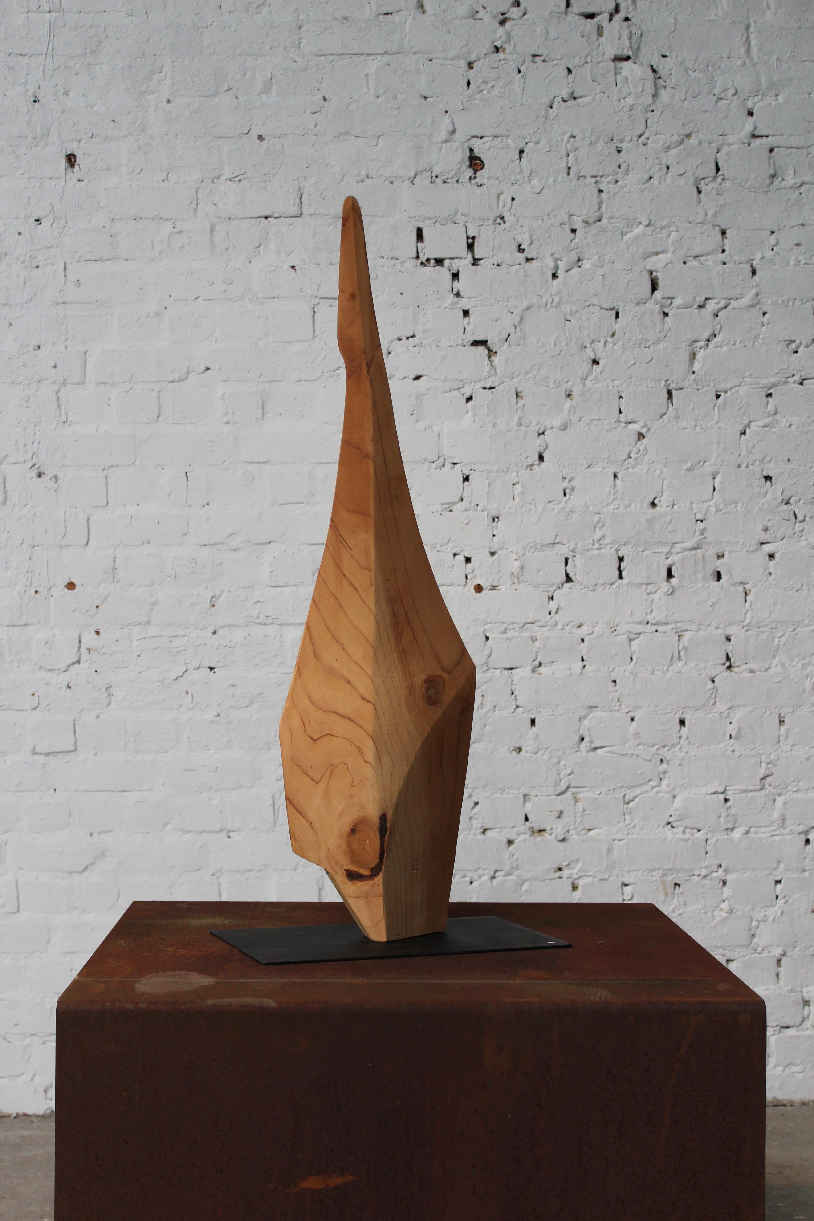 Belga Scultura in legno a forma libera di Roland LAVIANNE in vendita