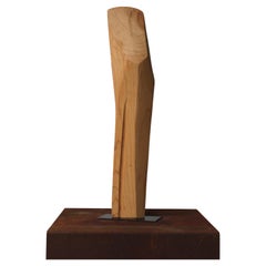 Sculpture en bois de forme libre de Roland LAVIANNE