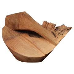 Free form wooden sculpture by Roland LAVIANNE