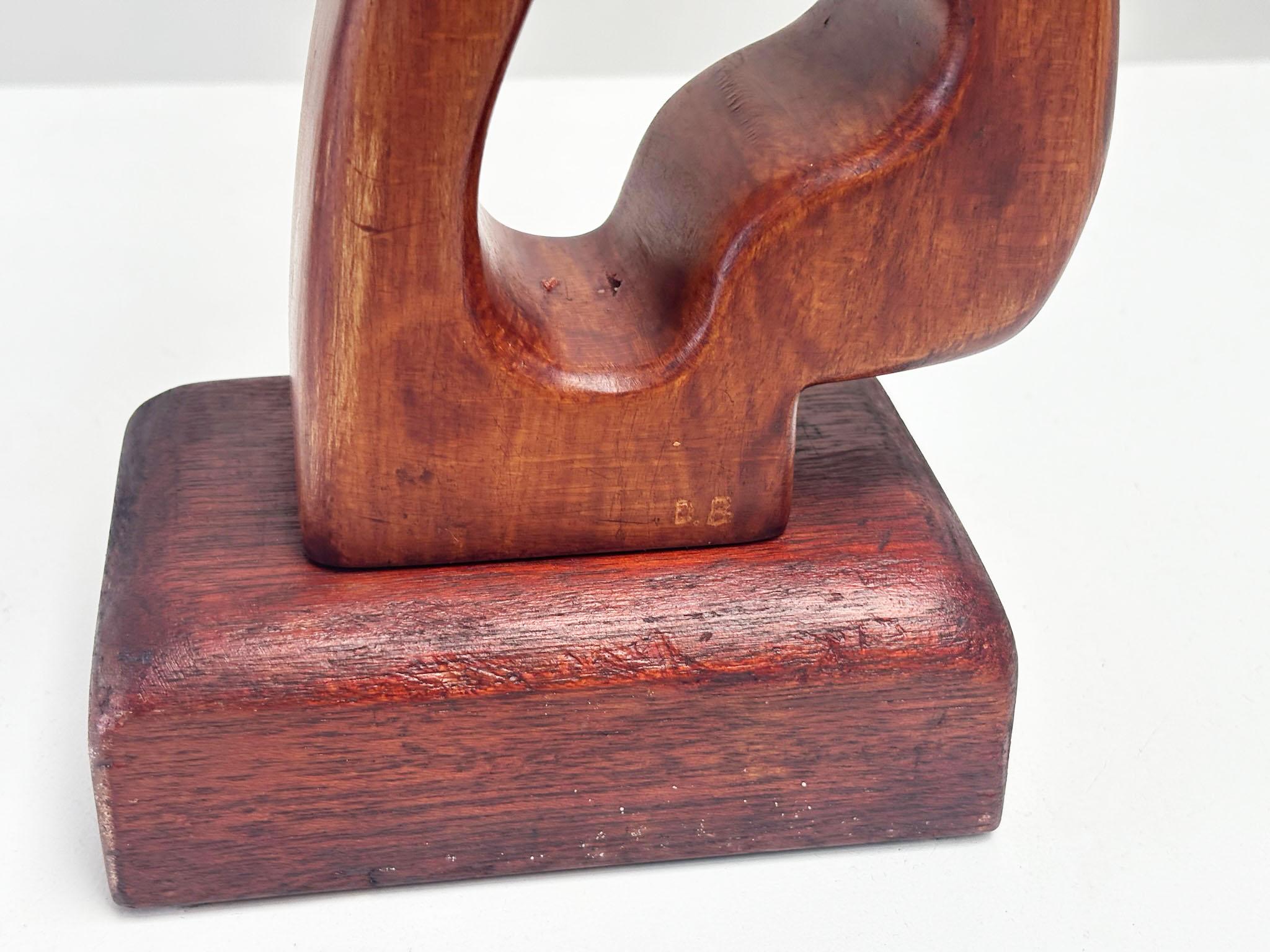 Free form wooden sculpture In Good Condition For Sale In Nijlen, VAN