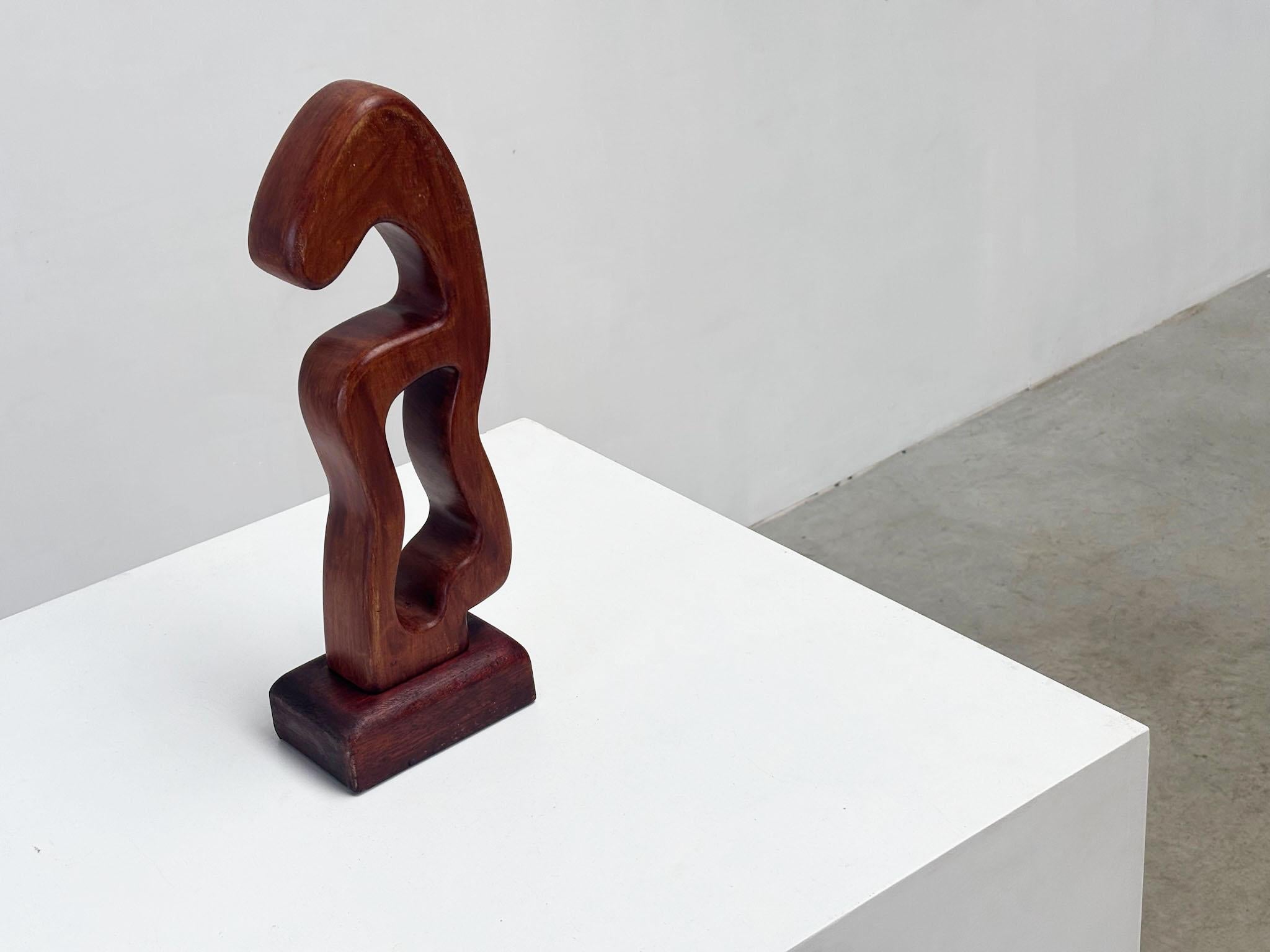 Wood Free form wooden sculpture For Sale