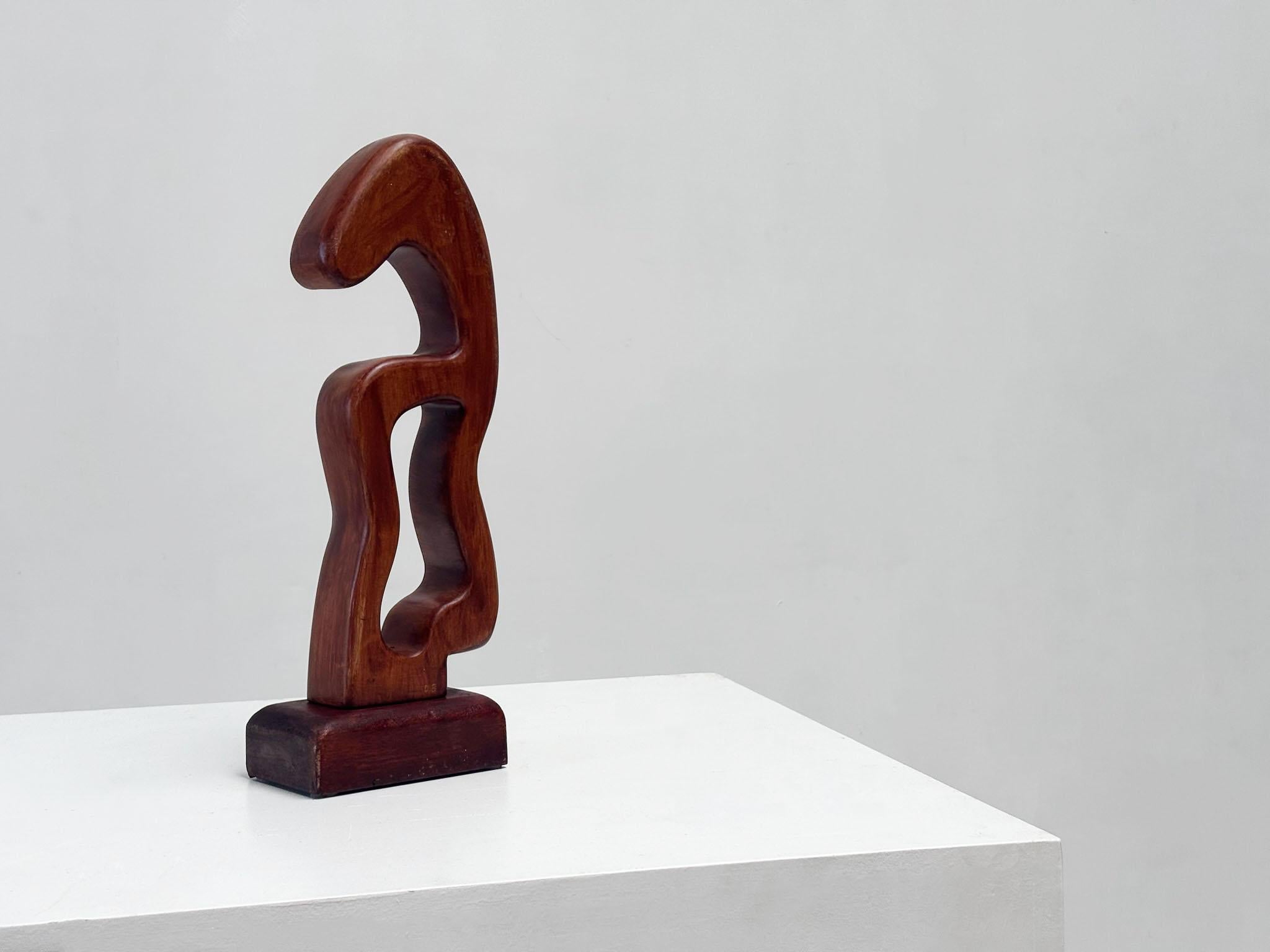 Free form wooden sculpture For Sale 1