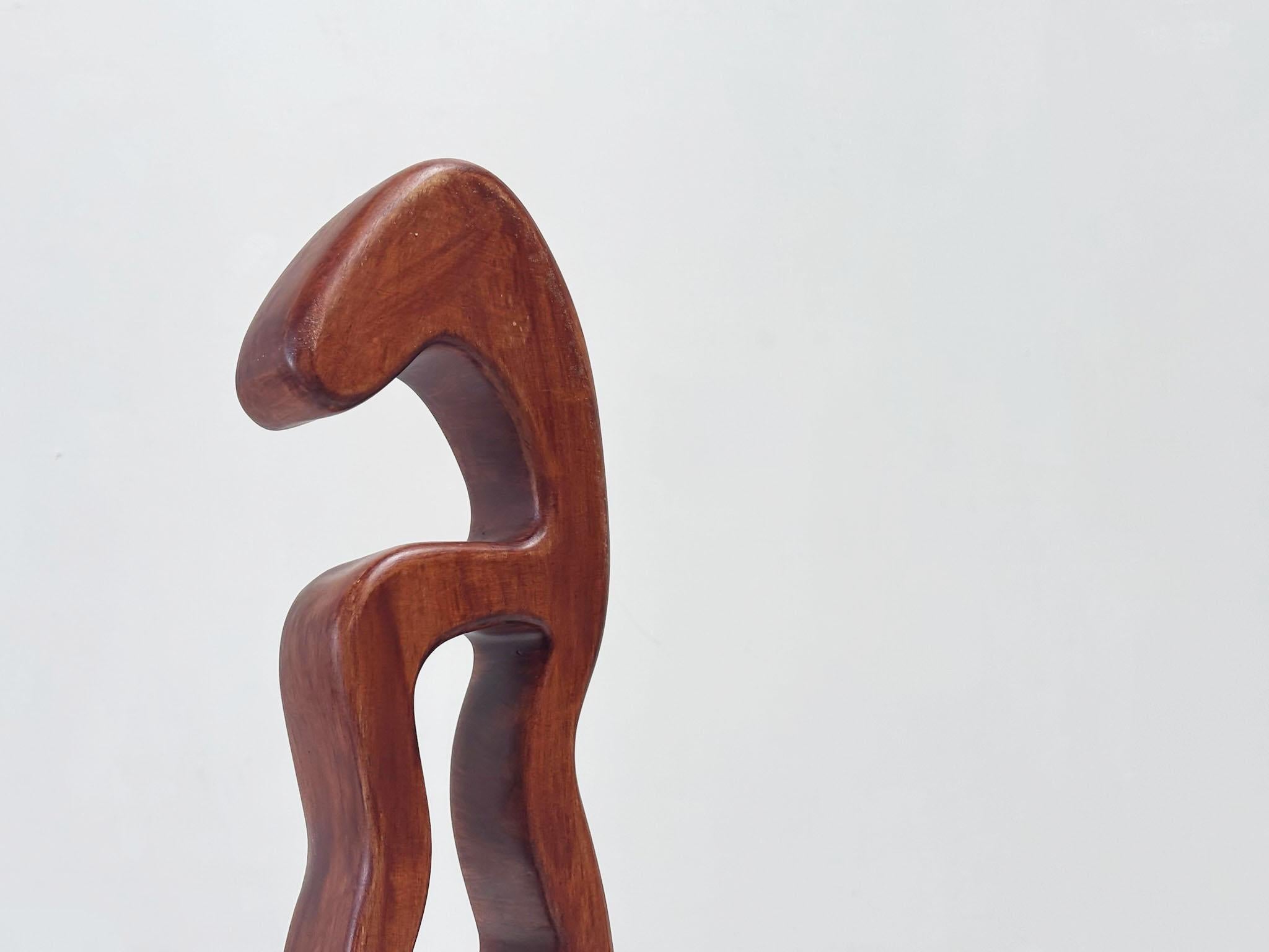 Free form wooden sculpture For Sale 2