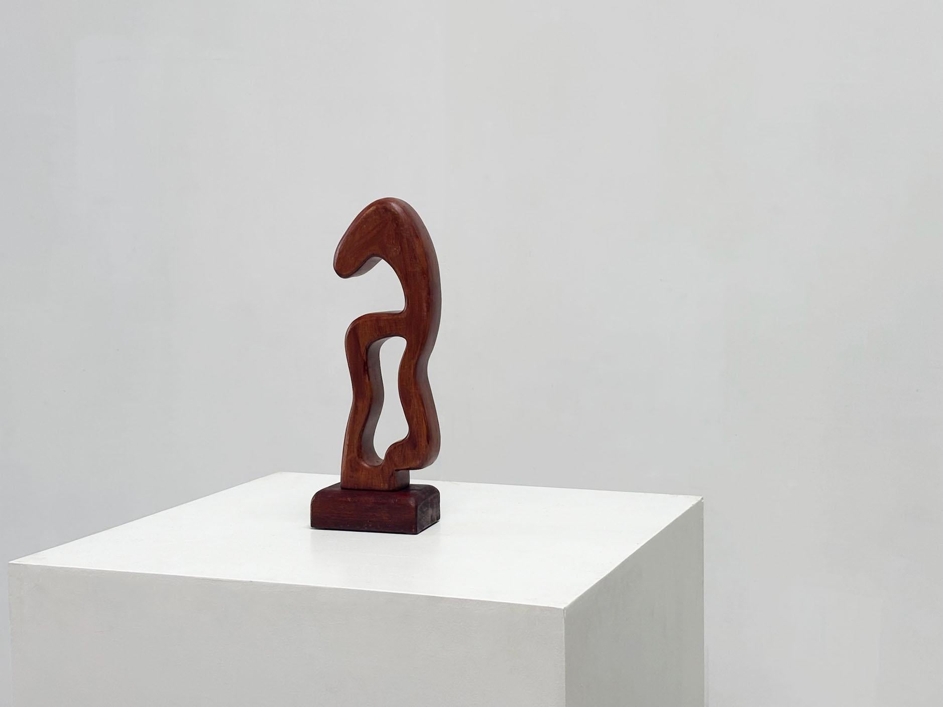 Free form wooden sculpture For Sale 3