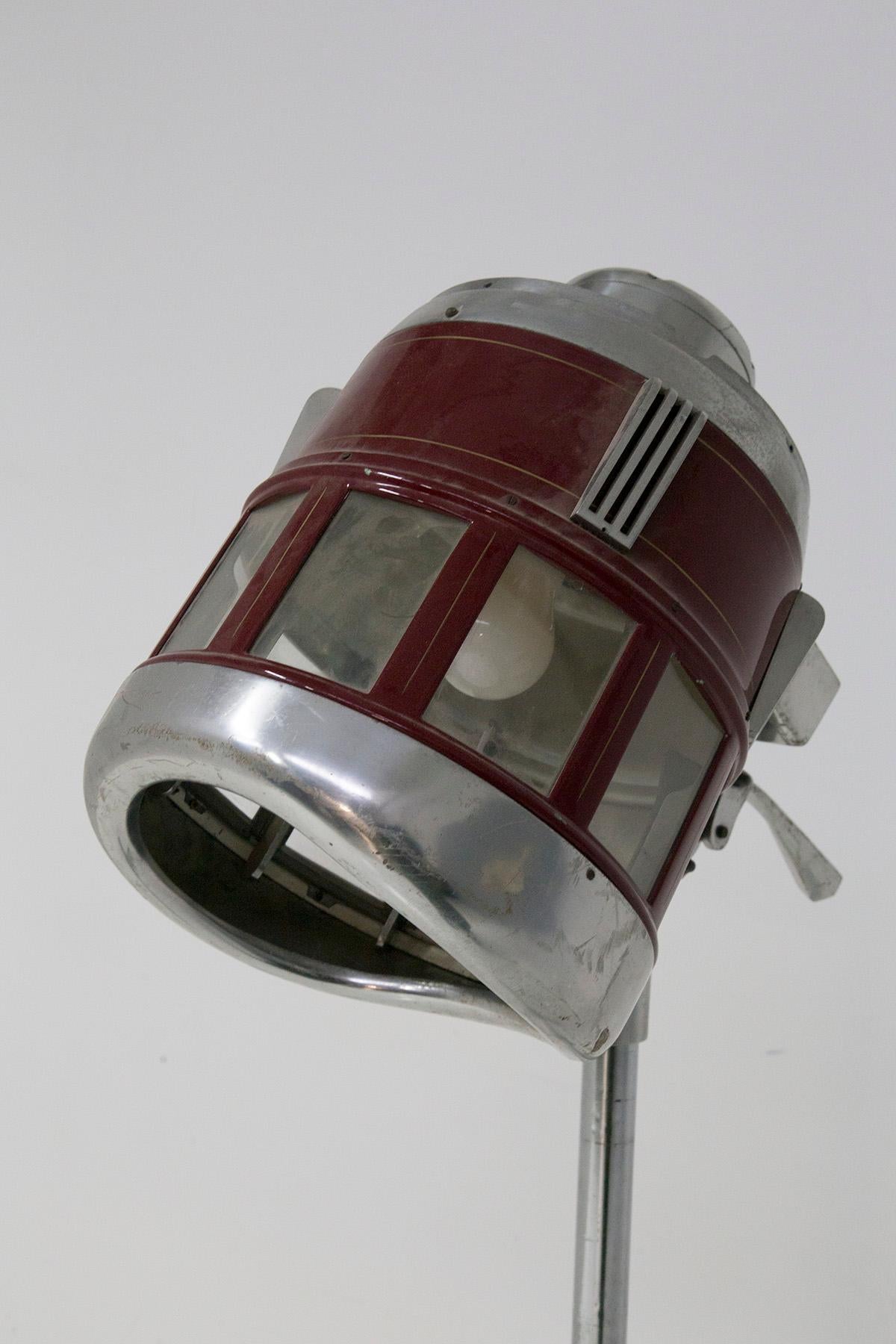 Metal Free S, Midcentury Modified Floor-Lamp Helmet For Sale