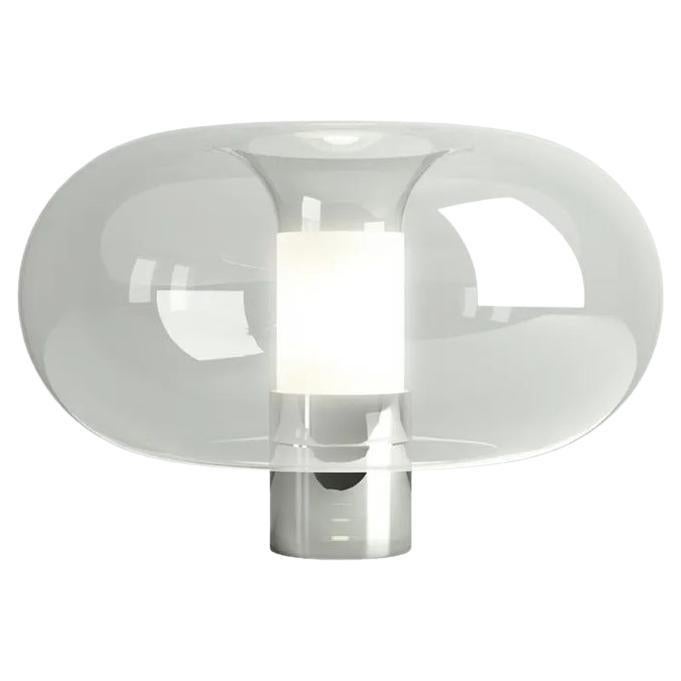 Free Ship Fontanella Large Table Lamp Chrome Galvanized Metal Base Fontana Arte