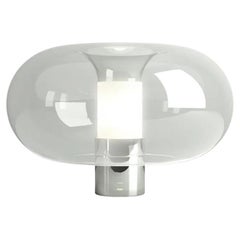 Free Ship Fontanella Large Table Lamp Chrome Galvanized Metal Base Fontana Arte