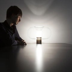 Free Ship Fontanella Medium Table Lamp Brass Galvanized Metal Base Fontana Arte