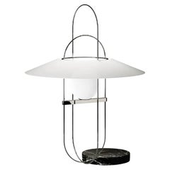 Free Ship Setareh Medium Table Lamp Marble Base W/Black Metal Wire Fontana Arte