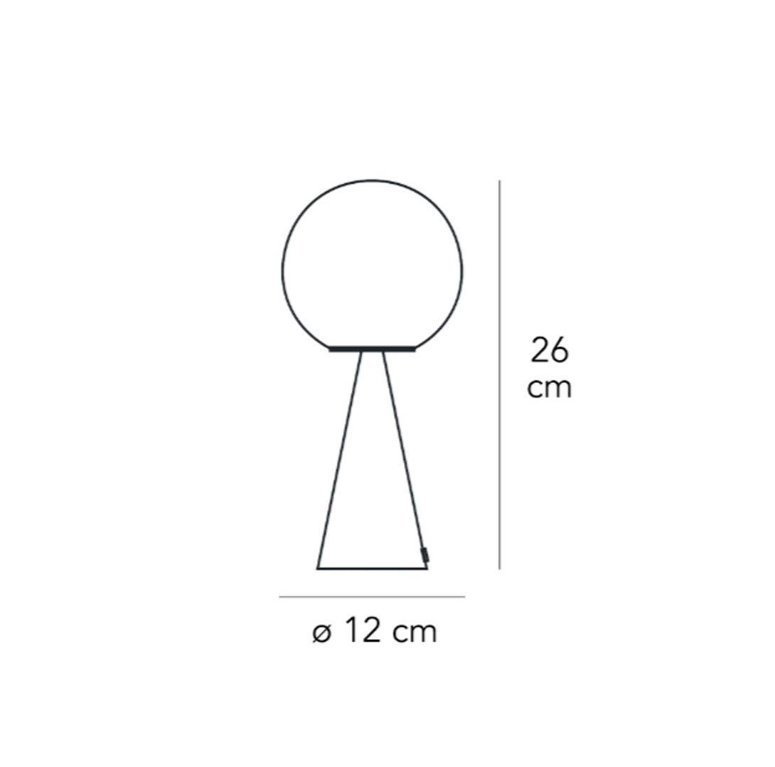 Envío gratuito BILIA MINI Lámpara de mesa pequeña Base de latón by Fontana Arte Italiano en venta