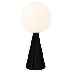 Spedizione gratuita BILIA MINI Piccola Lampada da Tavolo Base Nera Lucida di Fontana Arte