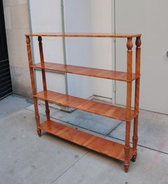 Free Standing Biedermeier Book Shelf