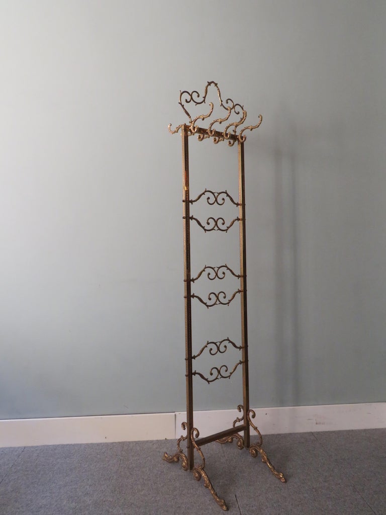 Free Standing Coat Rack in Hollywood Regency Style, 1970s For Sale at ...
