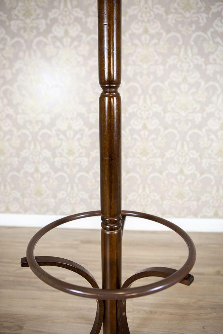 Appendiabiti a piantana in stile Thonet degli anni '70 in marrone scuro 1