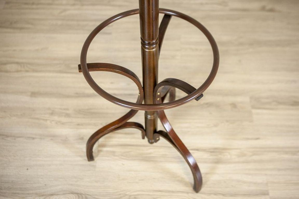 Appendiabiti a piantana in stile Thonet degli anni '70 in marrone scuro 2