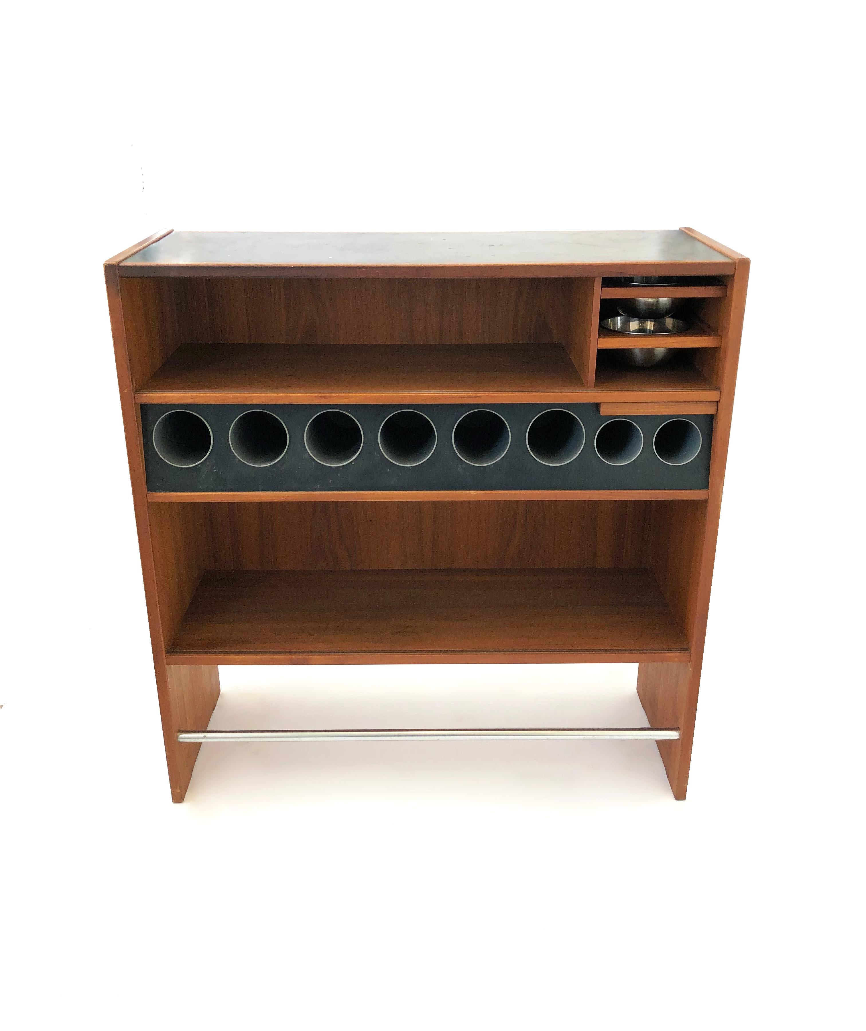 Midcentury Danish standing dry bar model 