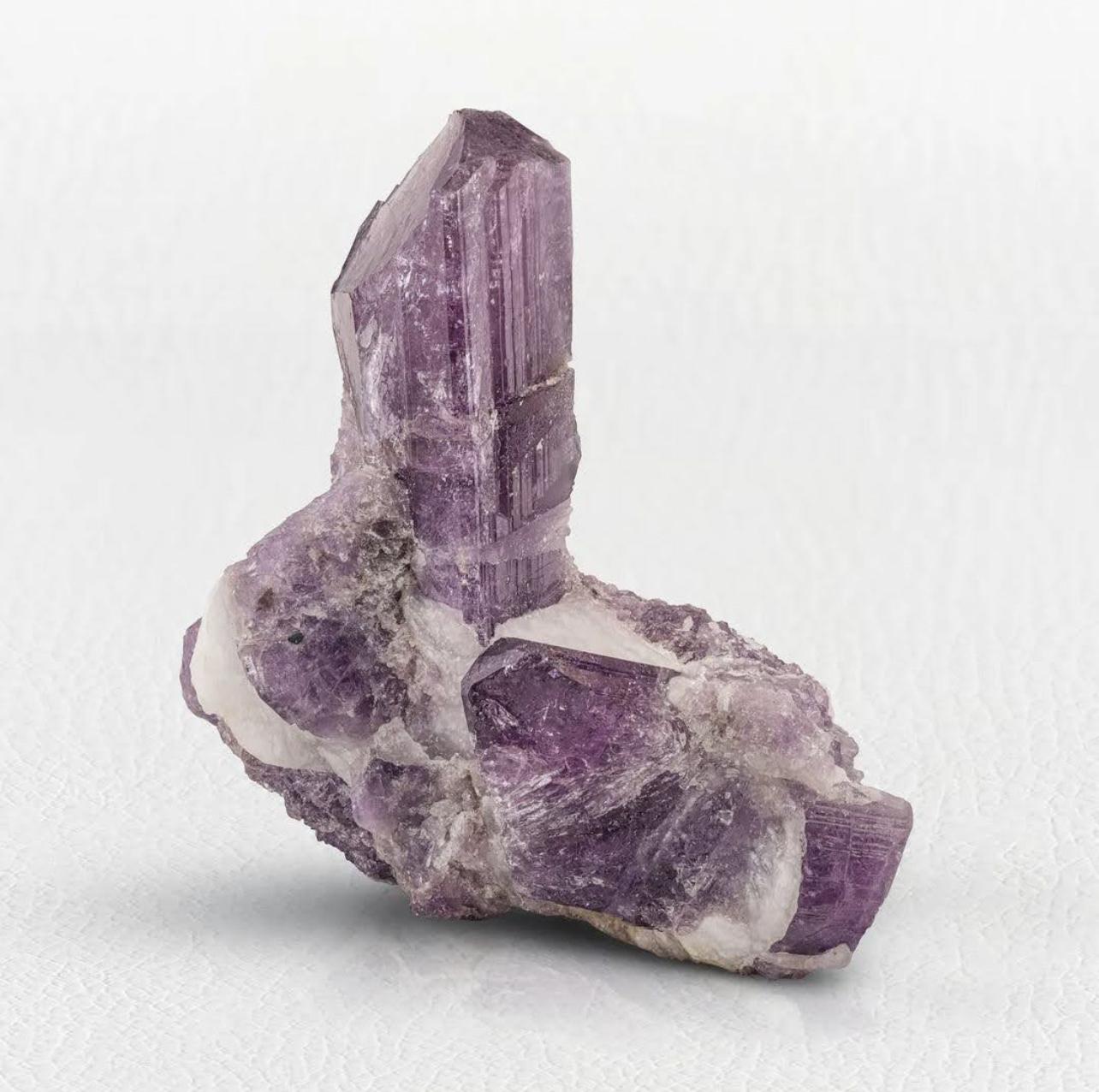 Informationen zum Produkt:

Exemplar Typ: Skapolith auf Calcit

Gewicht: 498 Gramm

Abmessungen: H: 11 x B: 11,5 x T: 6 cm

Herkunft: Provinz Badakhshan, Afghanistan

Behandlung: Nicht

Beschreibung:

Leuchtend violette Skapolitkristalle auf einem