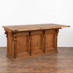 Free Standing Kitchen Island Old Shop Counter, France circa 1880