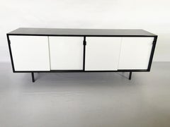 Free-Standing Lacquered Credenza Designed by Florence Knoll, 1950s
