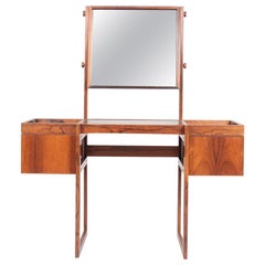 Free Standing Midcentury Vanity in Rosewood, Made in Denmark, 1960s