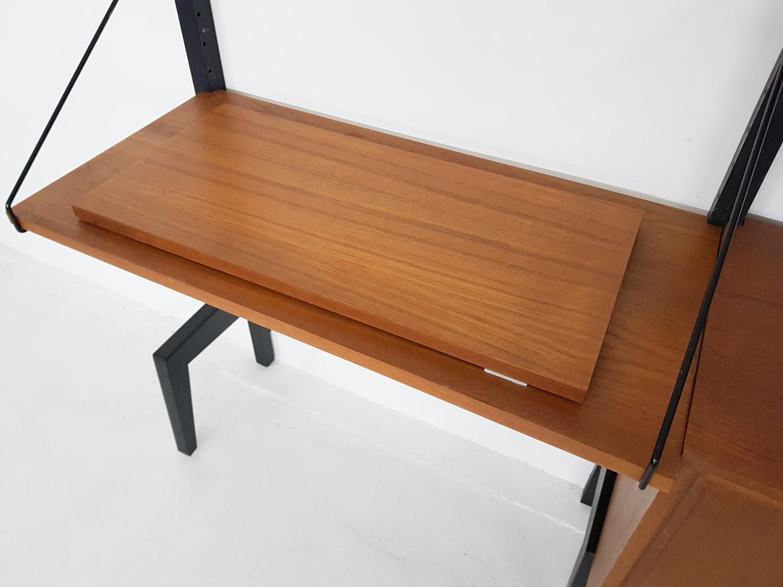 Free Standing Poul Cadovius for Royal System Wall System, Denmark, 1950s 2
