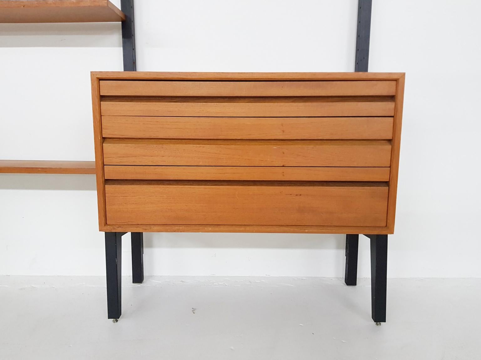 Free Standing Poul Cadovius for Royal System Wall System, Denmark, 1950s 6