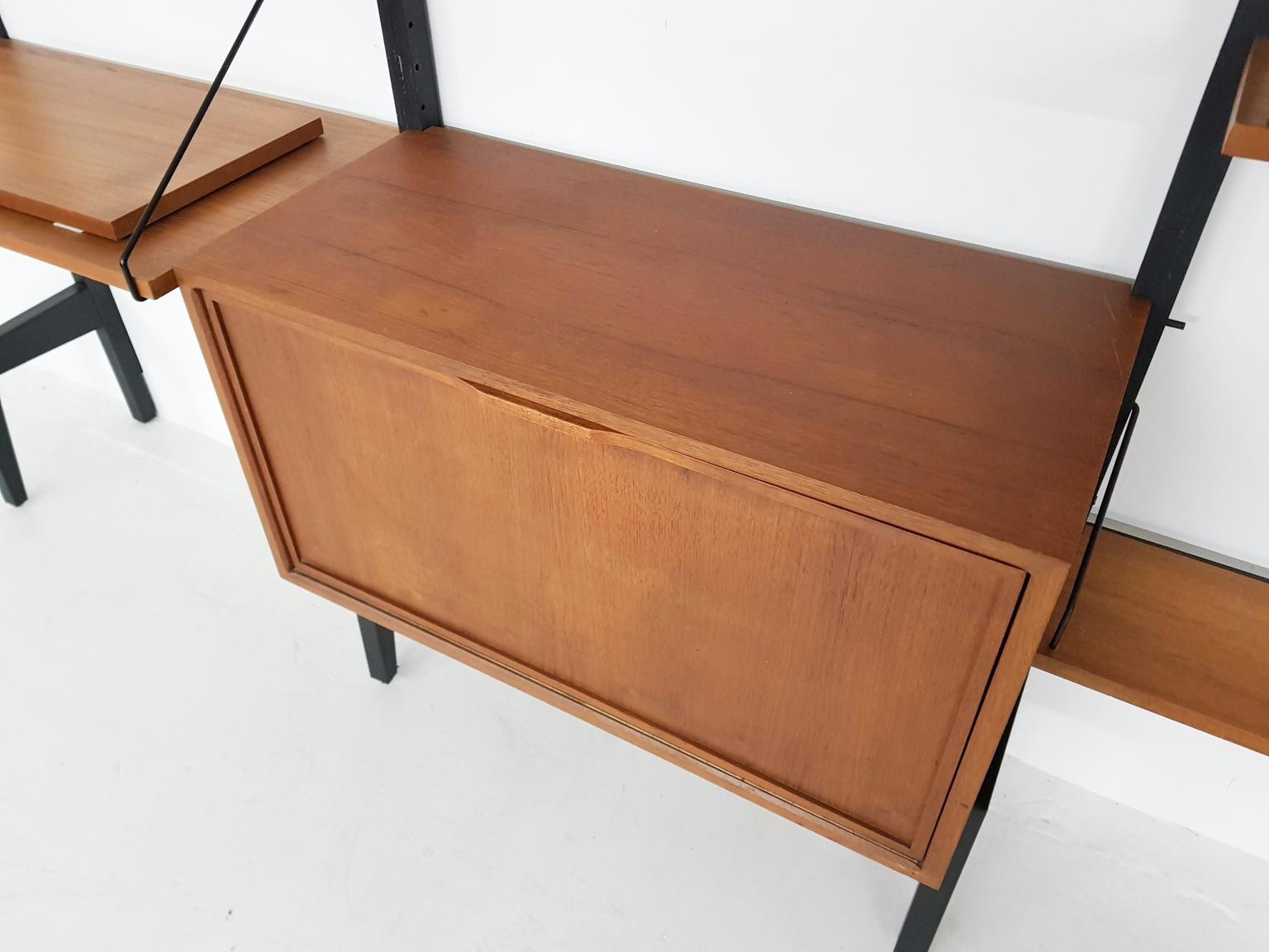 Free Standing Poul Cadovius for Royal System Wall System, Denmark, 1950s 1