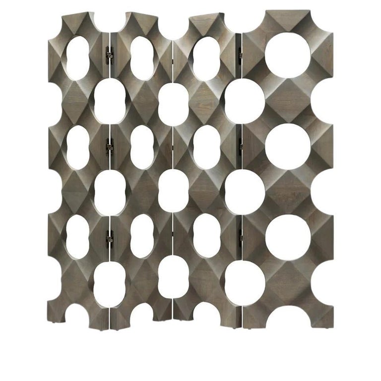 Free Standing Room Divider Made To Order With 4 Folding Panels For Sale