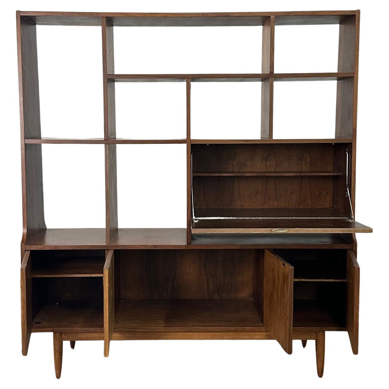 Free standing wall unit/ bookcase For Sale