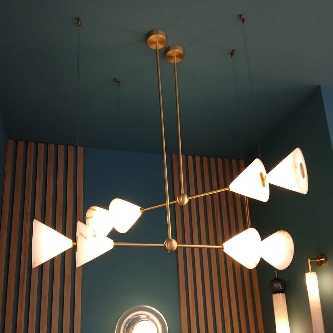 italien Suspension Greene & Greene Greene, Up version by Alabastro Italiano en vente