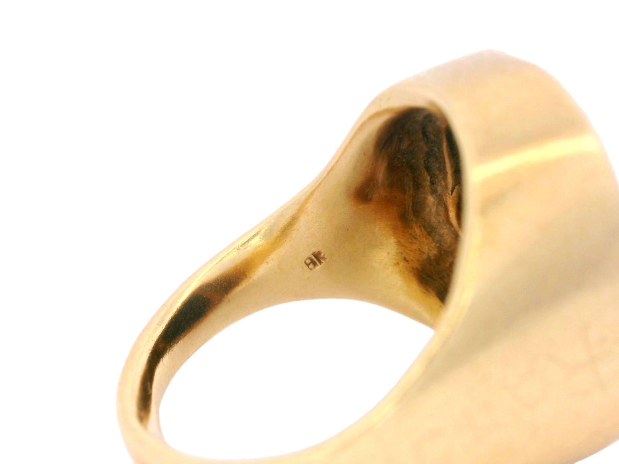 Women's or Men's Freedom to Zion Ancient Jewish Revolt Coin in 18K Yellow Gold