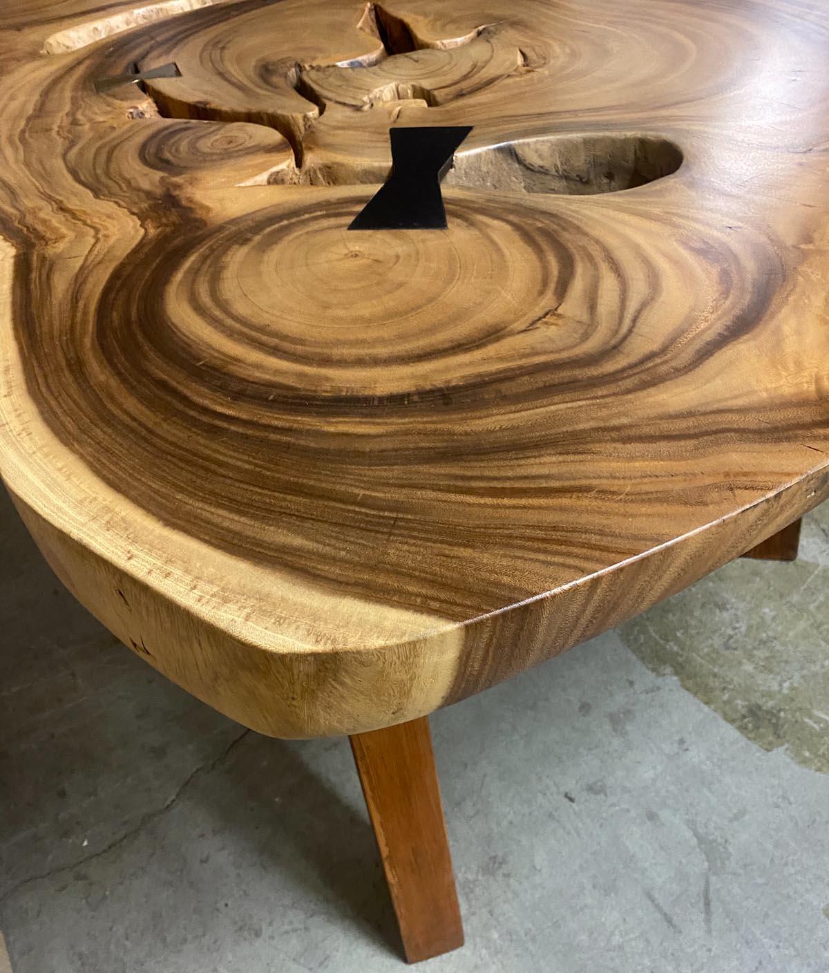 Freeform Albezia Wood Table 1