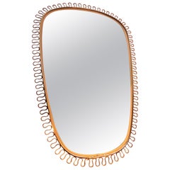 Freeform Brass Mirror by Josef Frank, Sweden, 1950