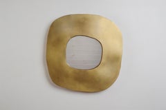 Freeform Brass Mirror by Lukasz Friedrich